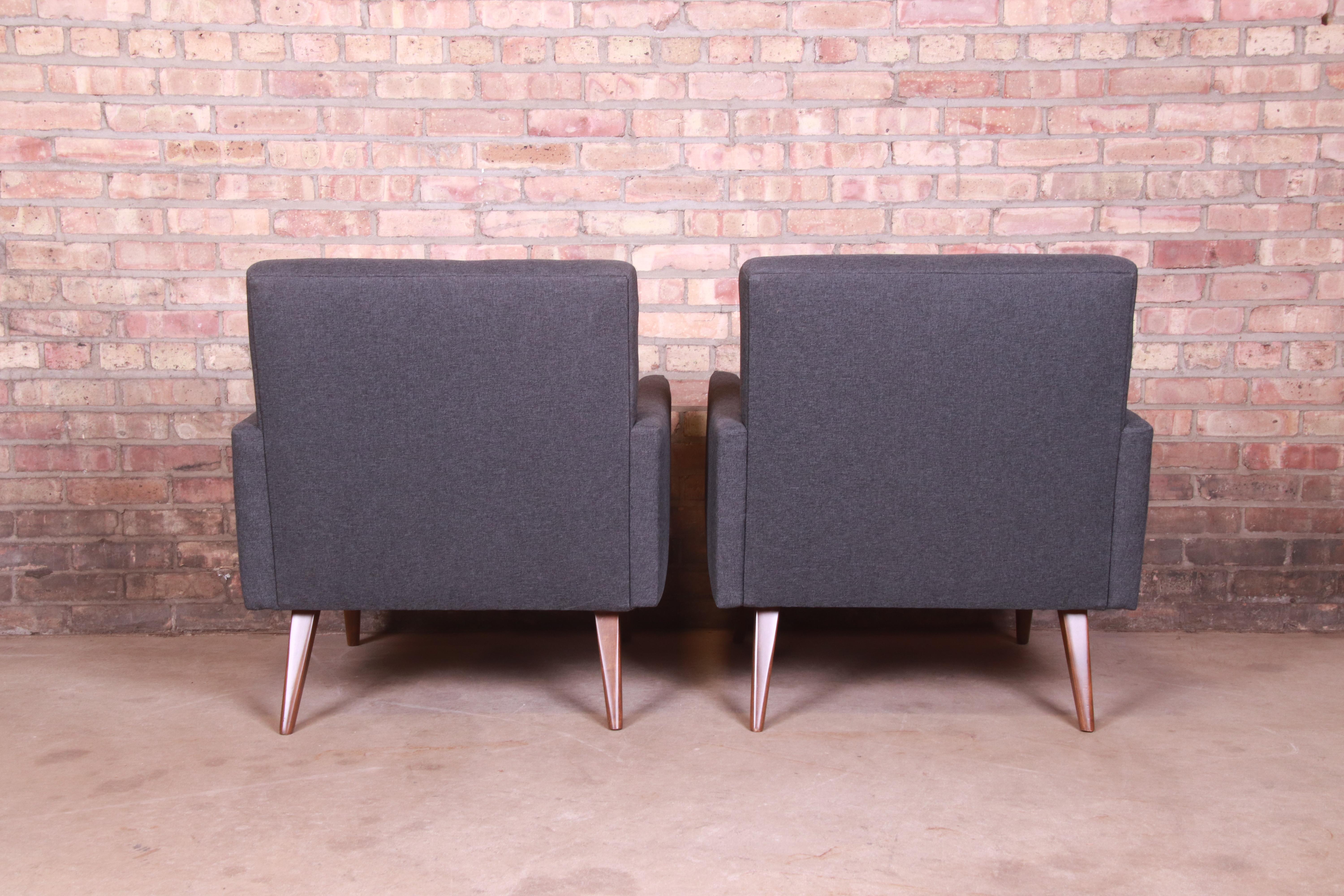 Paul McCobb Mid-Century Modern Lounge Chairs, Fully Restored 4