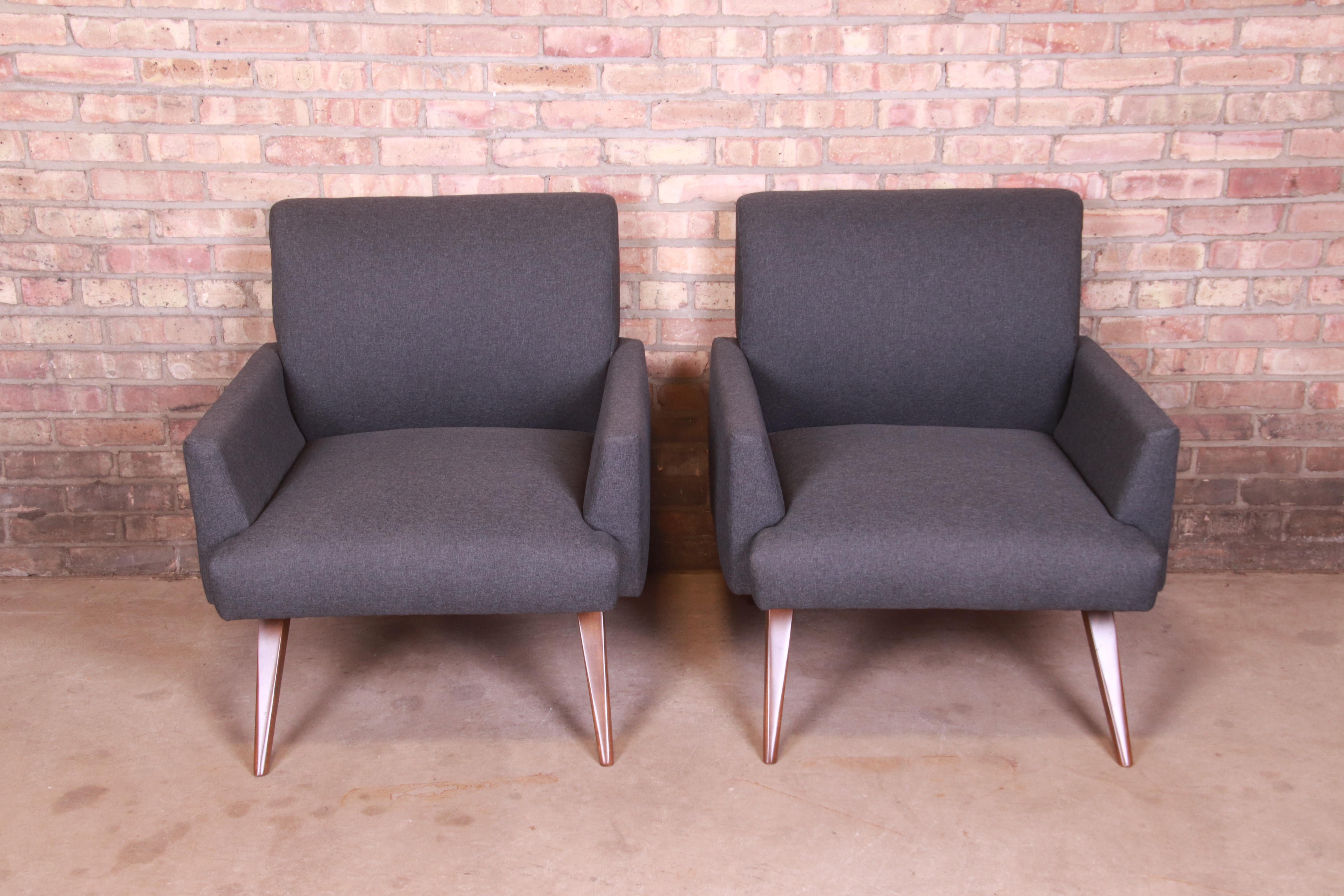 Mid-20th Century Paul McCobb Mid-Century Modern Lounge Chairs, Fully Restored
