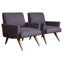 Paul McCobb Mid-Century Modern Lounge Chairs, Fully Restored