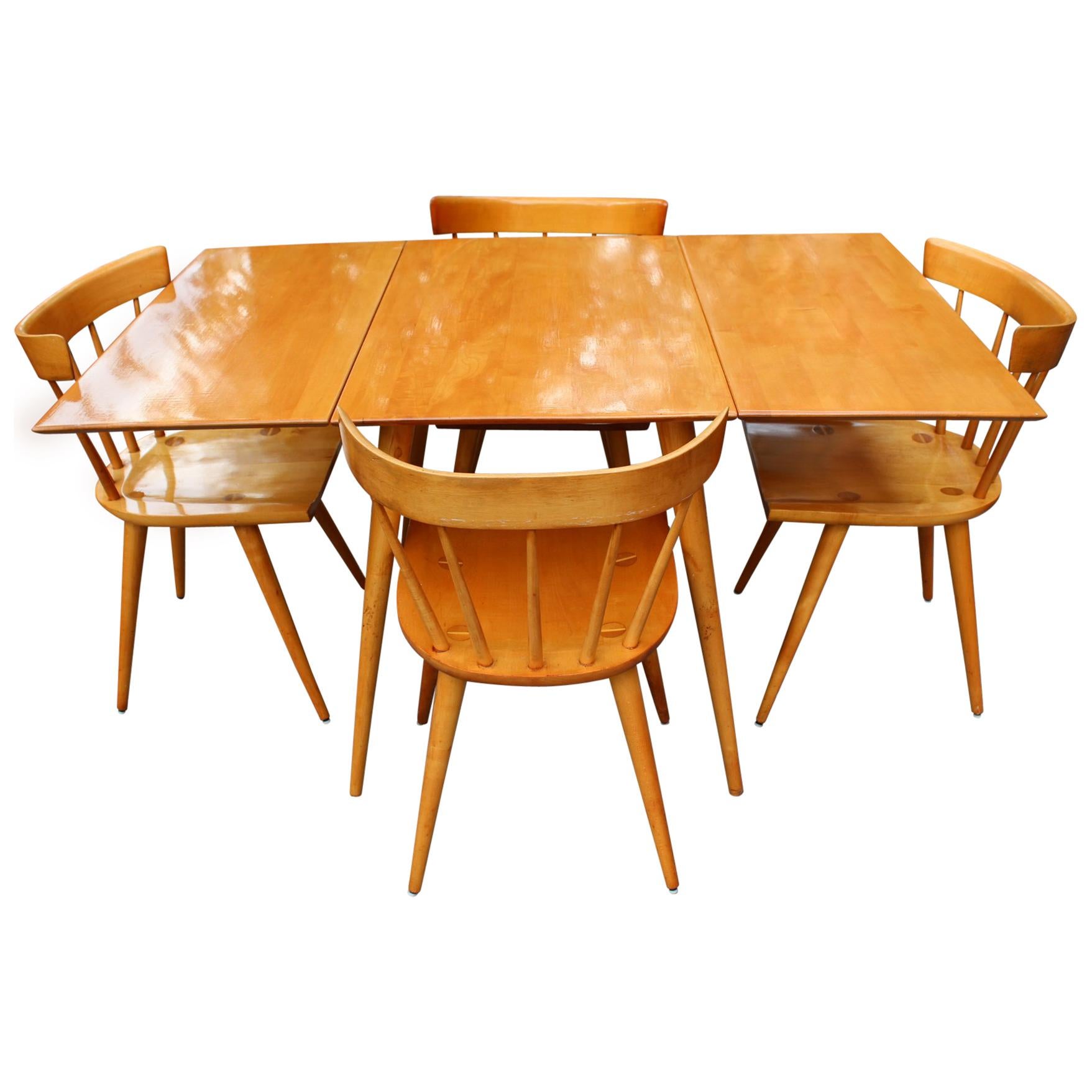 Paul McCobb Mid-Century Modern Maple Wood Dining Room Set