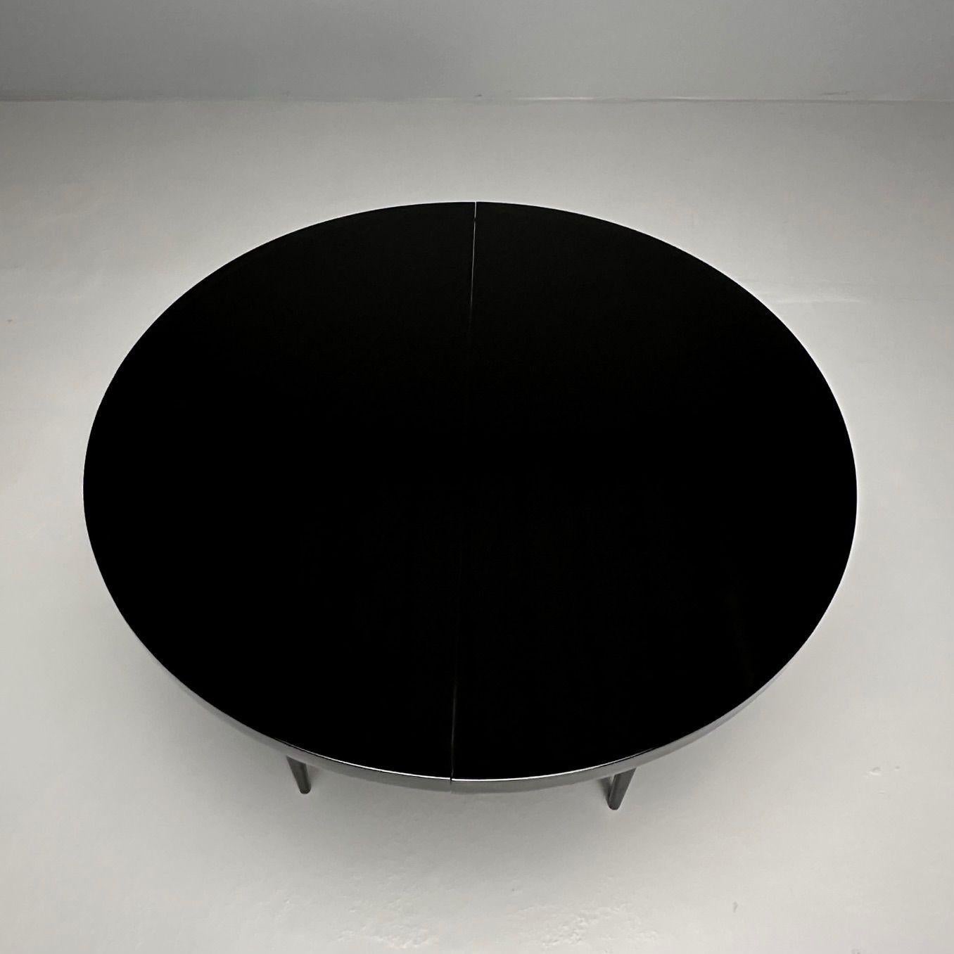 Paul McCobb, Mid-Century Modern Planner Group Dining Table, Black Lacquer, 1950s 6