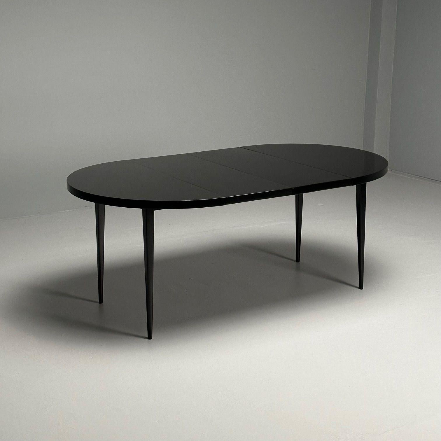 Paul McCobb, Mid-Century Modern Planner Group Dining Table, Black Lacquer, 1950s

A beautifully restored and lacquered Paul McCobb (1917-1969) for Winchendon 'Planner Group' Dining Table, Winchendon, Massachusetts, c. 1950. The table bears the
