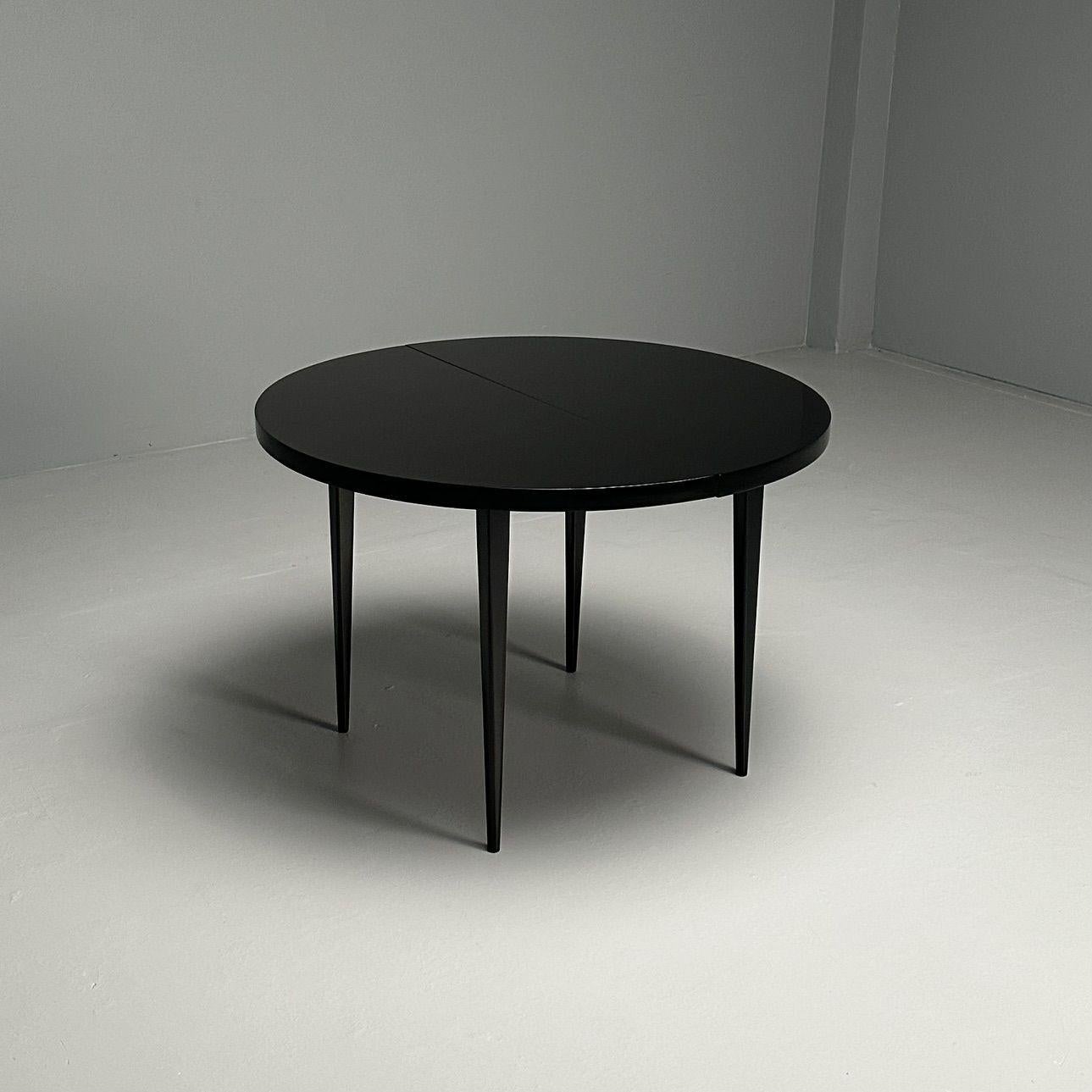 20th Century Paul McCobb, Mid-Century Modern Planner Group Dining Table, Black Lacquer, 1950s For Sale