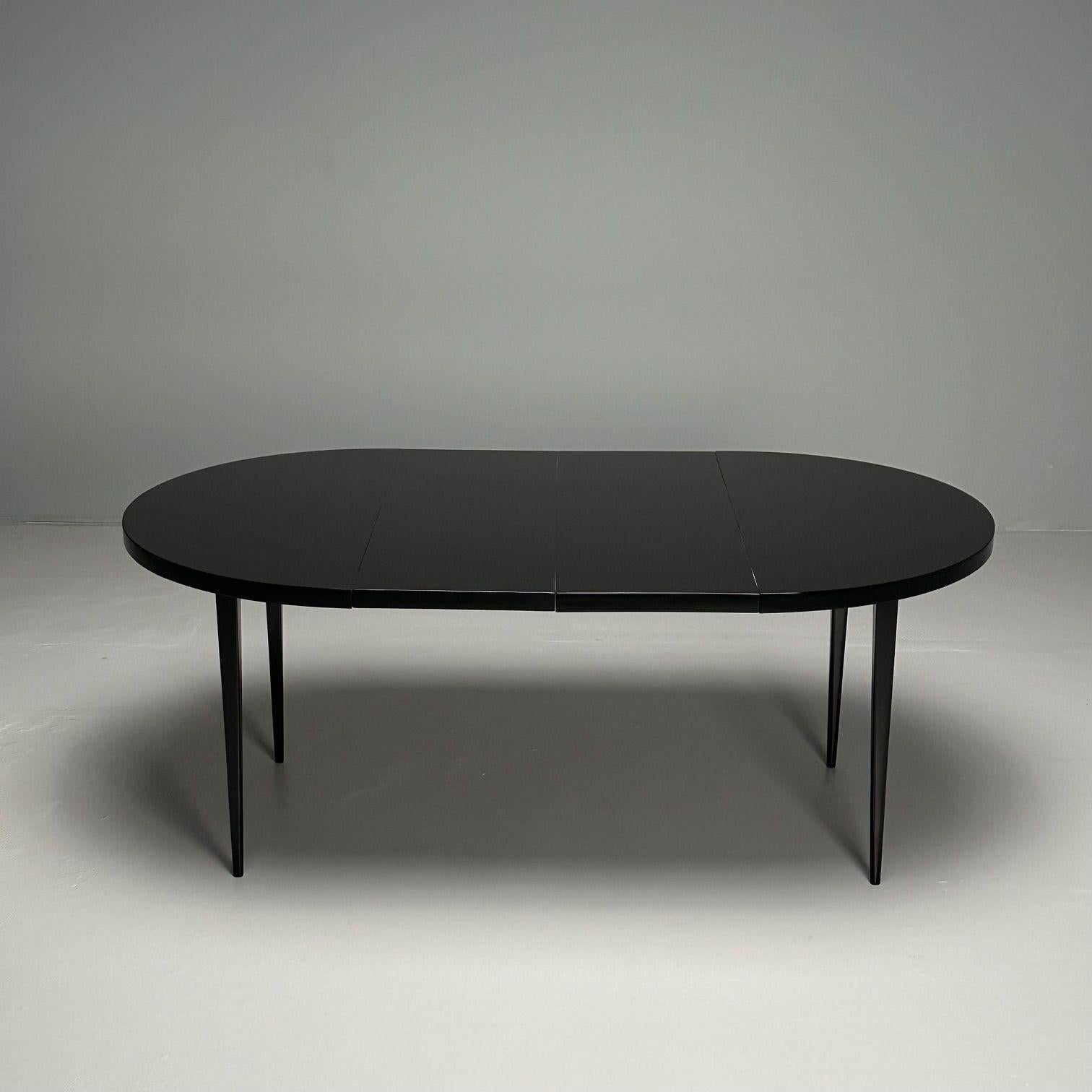 Wood Paul McCobb, Mid-Century Modern Planner Group Dining Table, Black Lacquer, 1950s