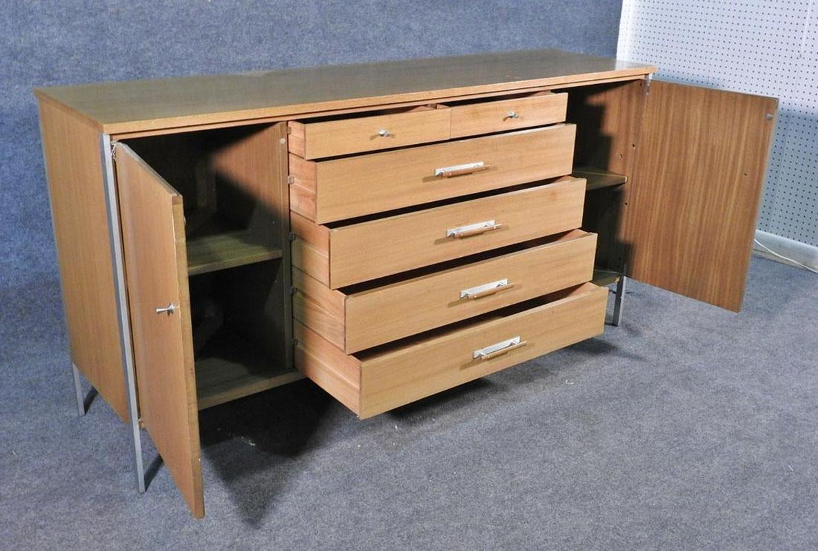 blonde wood sideboard