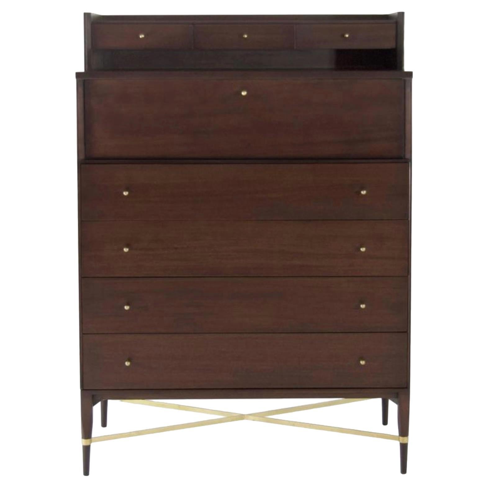 Paul McCobb Mid-Century Modern Tall Gentleman's Chest of Drawers - Calvin Group For Sale
