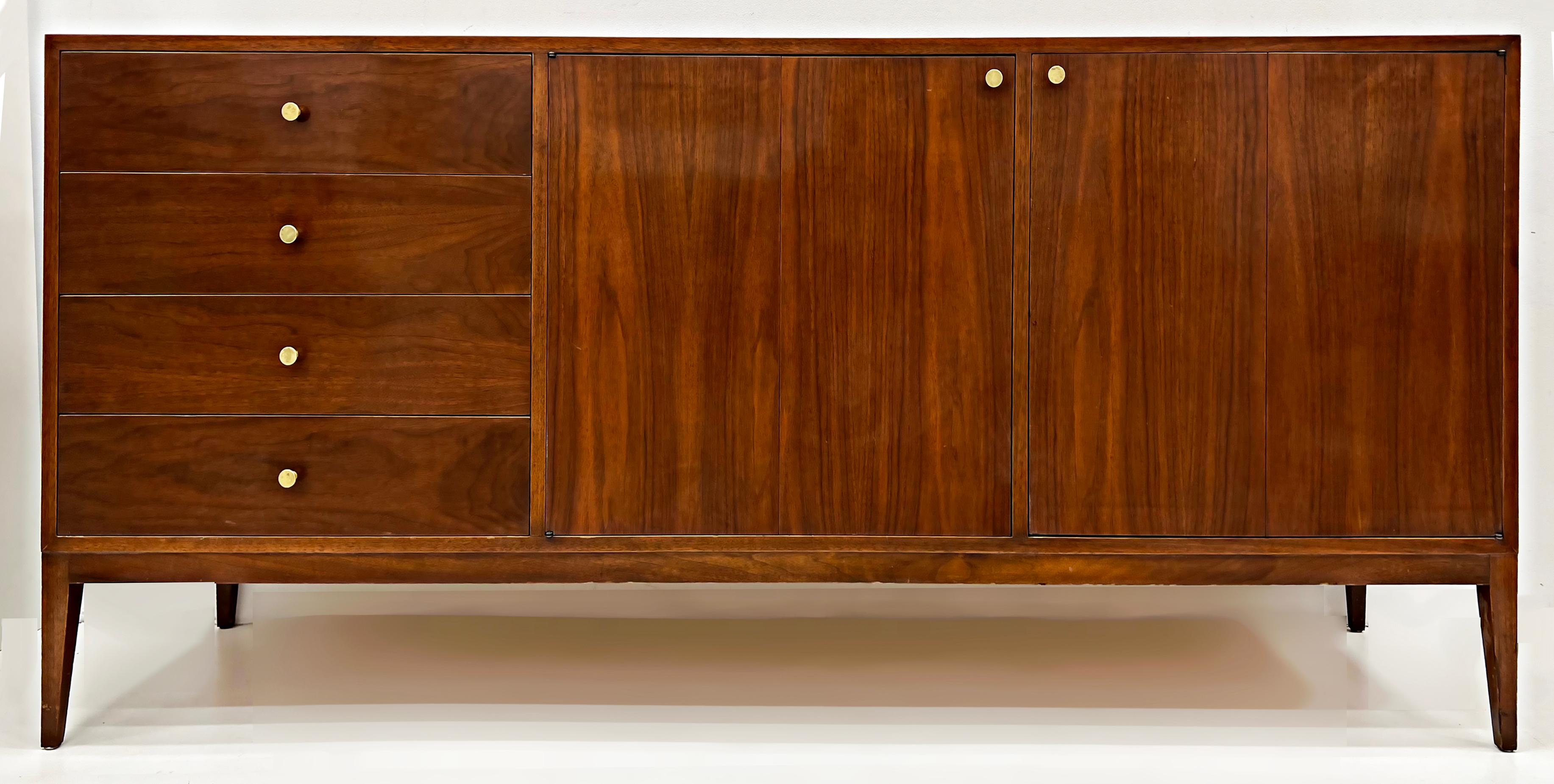 Paul McCobb Mid-Century Modern Walnut 12 Drawer Dresser 3