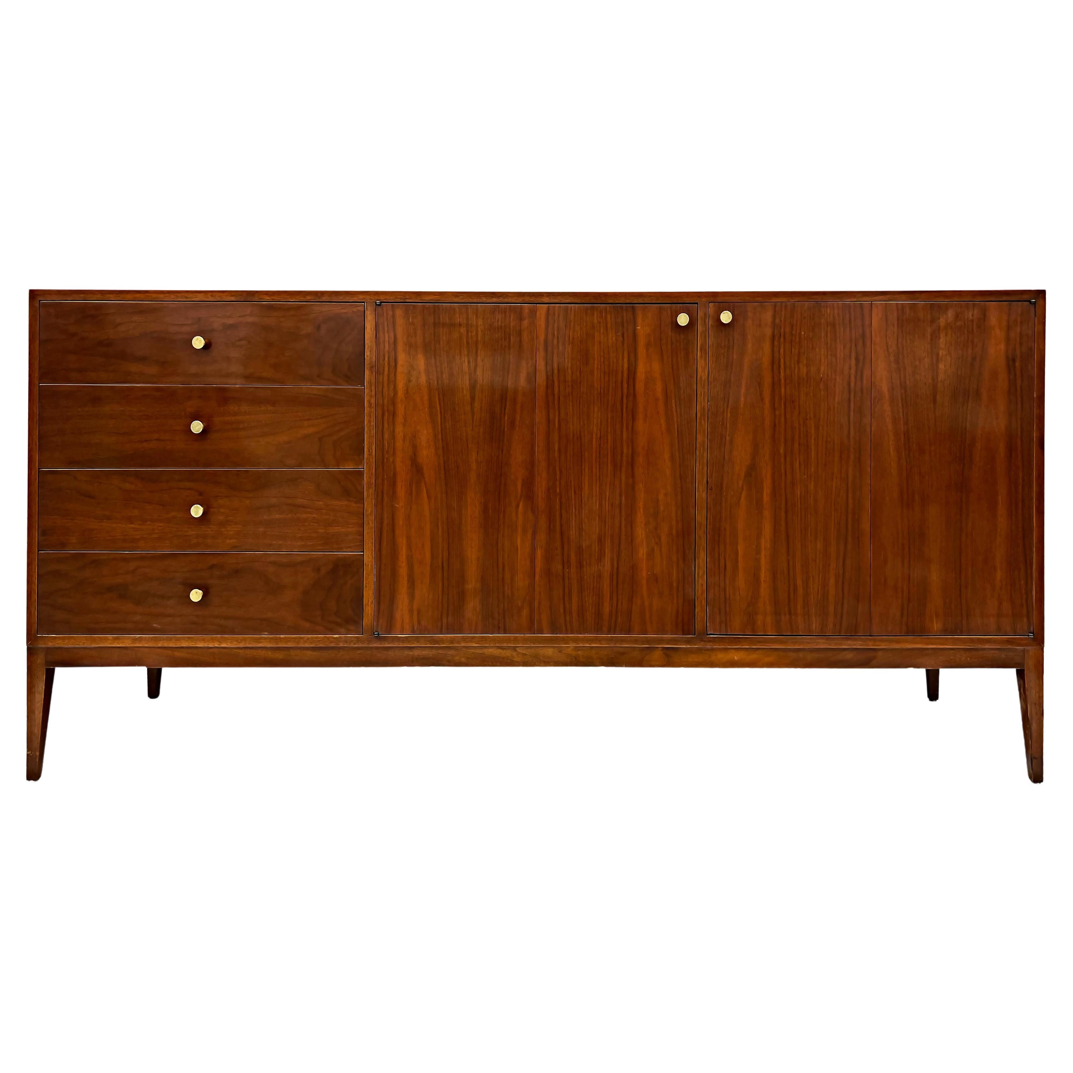 Paul McCobb Mid-Century Modern Walnut 12 Drawer Dresser