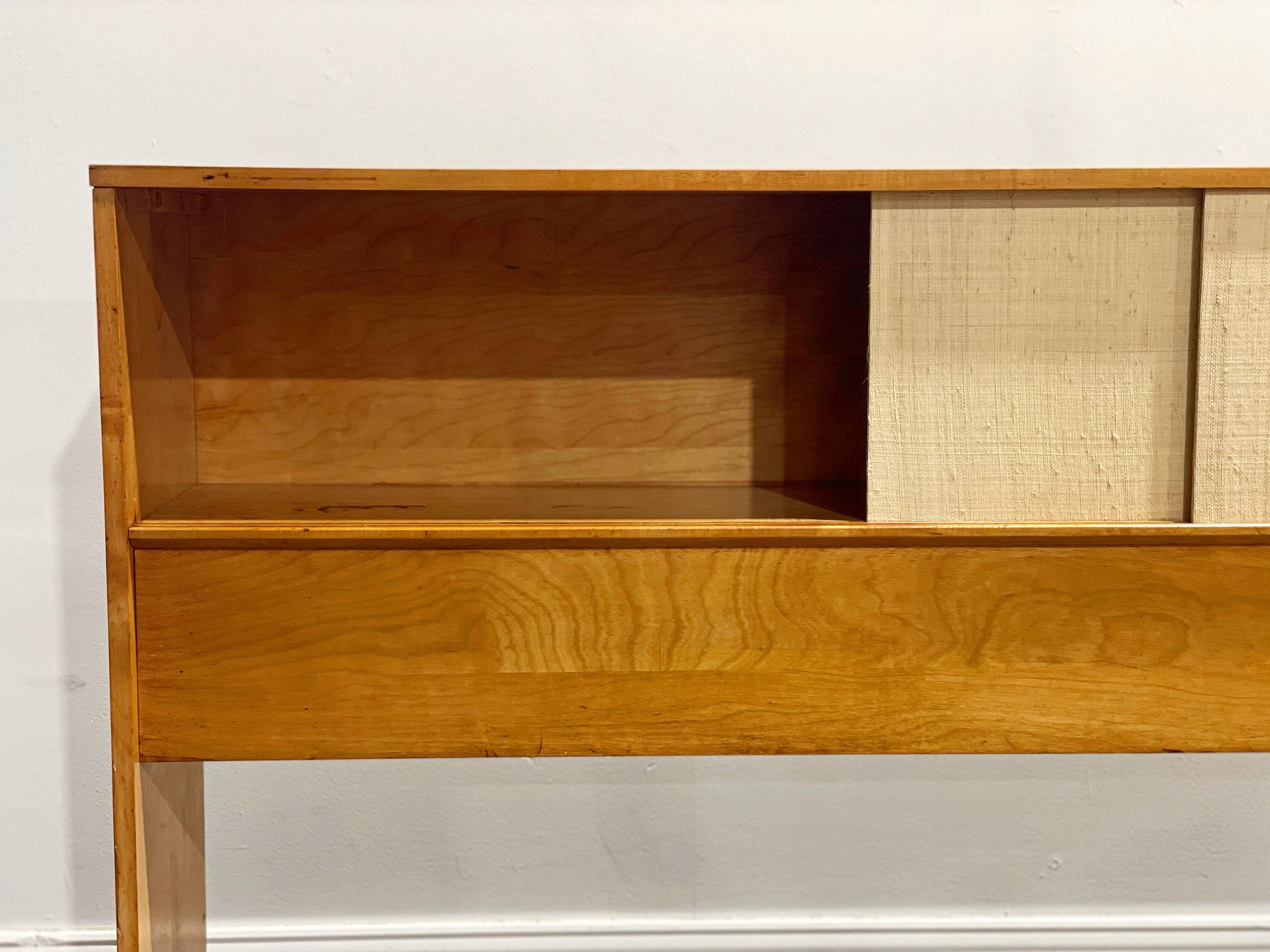 Paul McCobb Midcentury King Size Headboard Bed with Storage - Planner Group 4