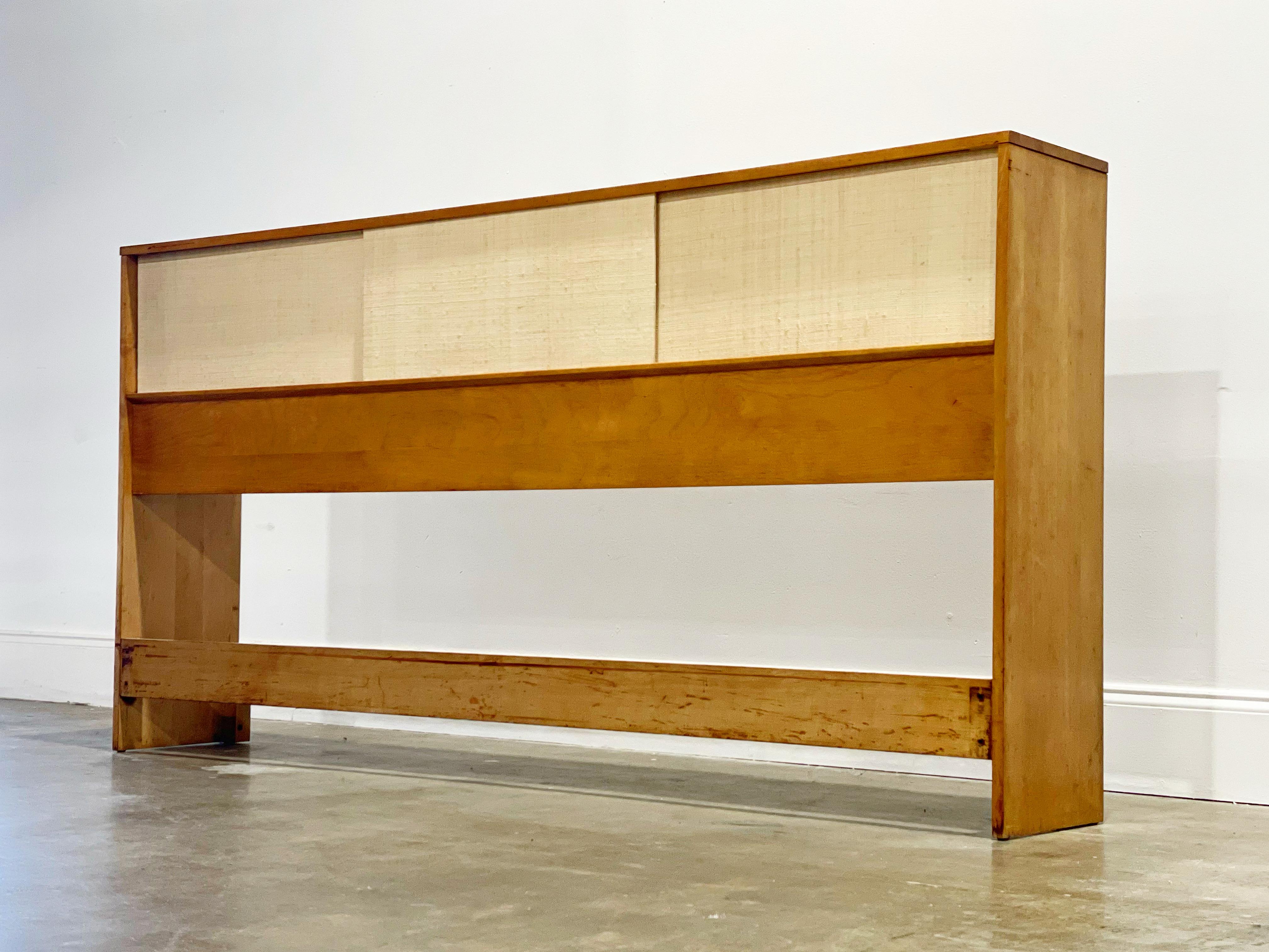 Paul McCobb Midcentury King Size Headboard Bed with Storage - Planner Group 5