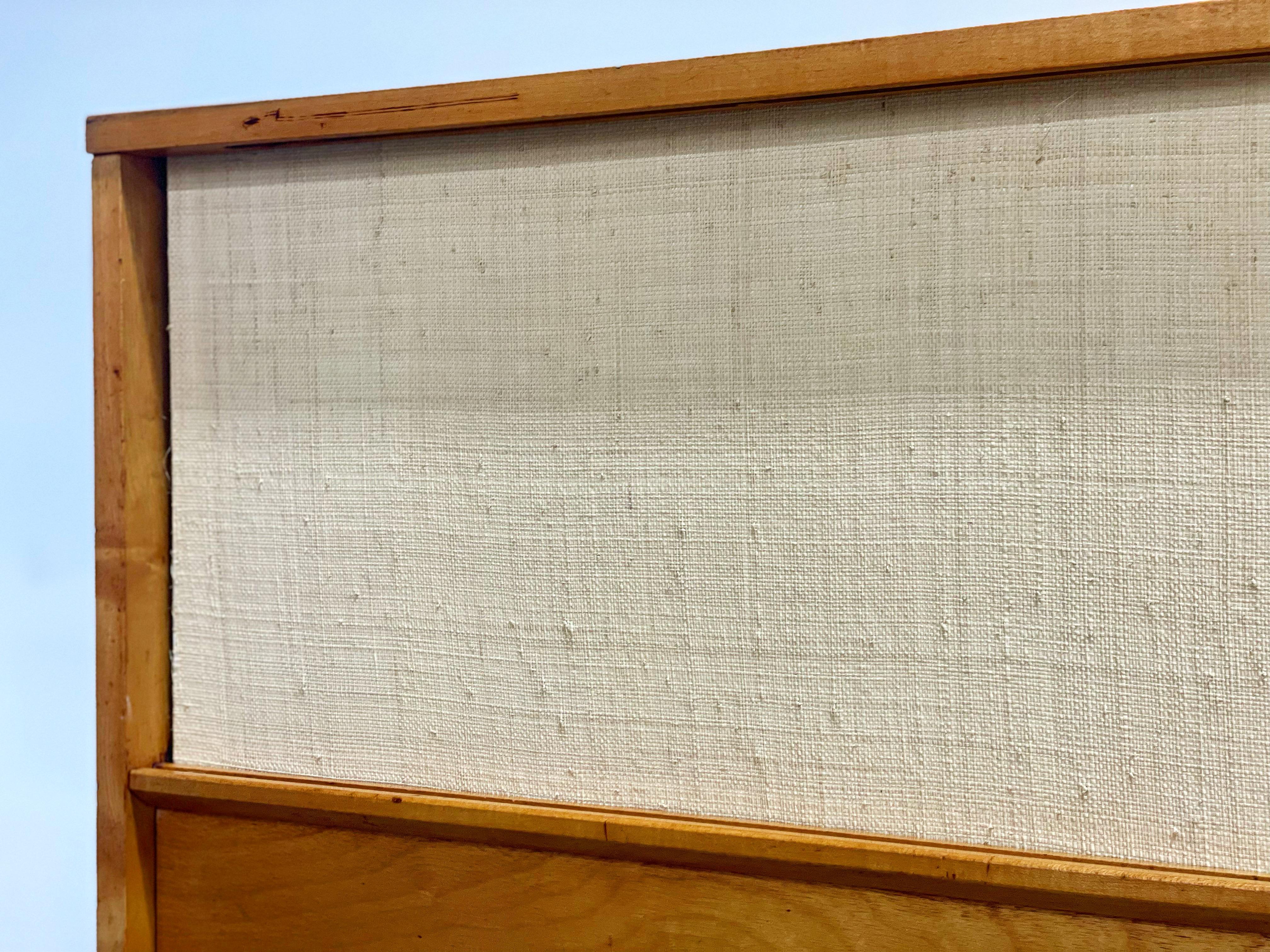 Paul McCobb Midcentury King Size Headboard Bed with Storage - Planner Group 13