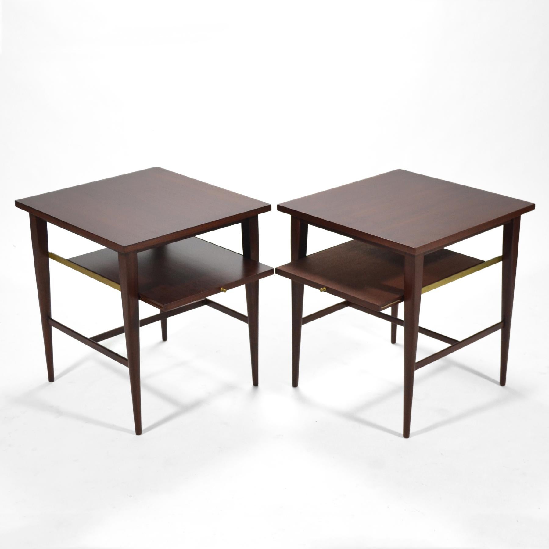 Mid-Century Modern Paul McCobb Model 1047 Nightstands or End Tables by Calvin