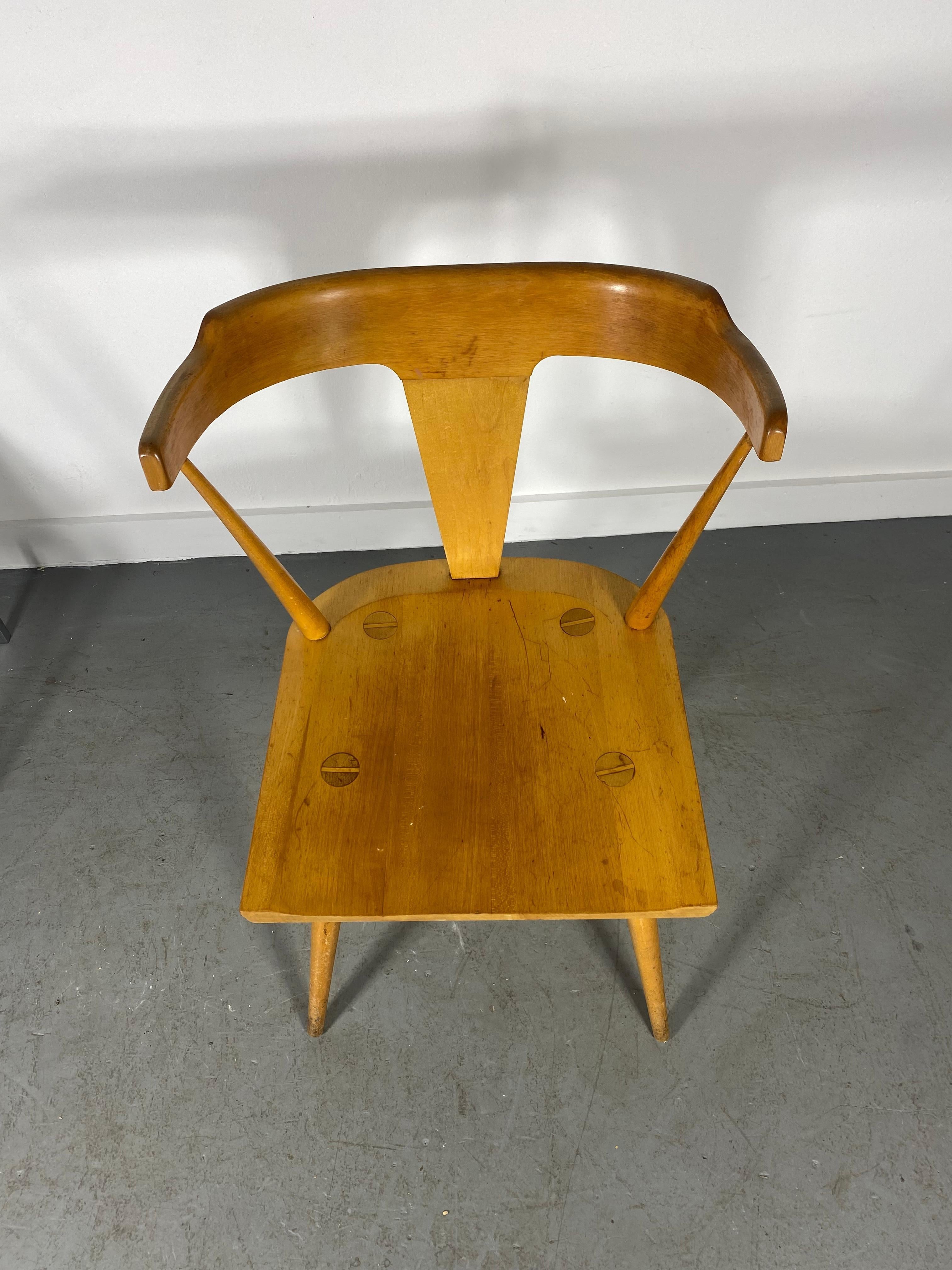 Turned Paul McCobb Model 1530 Mid-Century Modern Chair, Early Winchendon Label For Sale