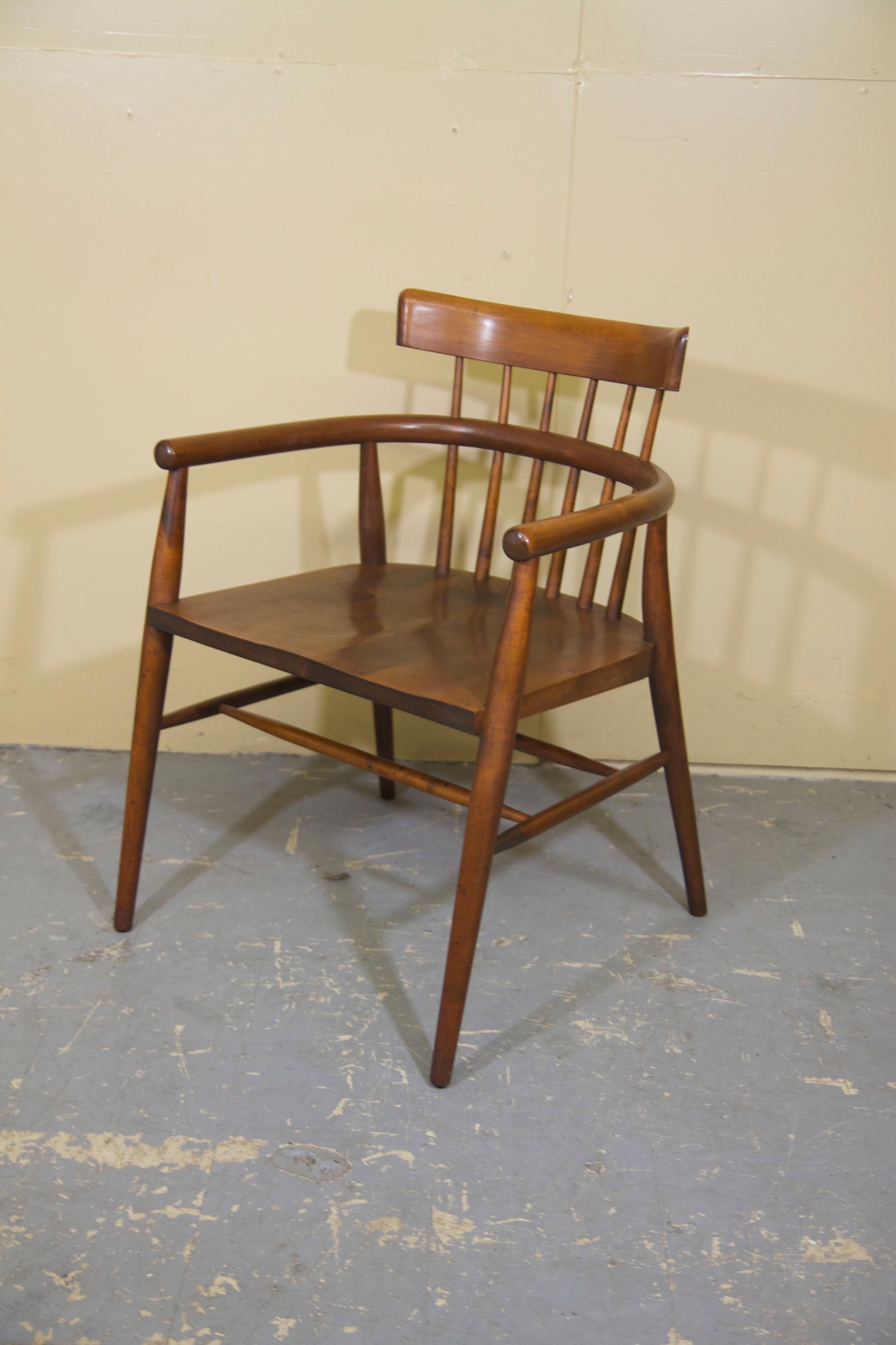 Paul McCobb Modernist Maple Armchair Designed in the 1950s For Sale 1