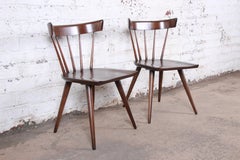 Paul McCobb Newly Refinished Planner Group Dining Chairs, Pair