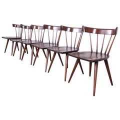 Paul McCobb Newly Refinished Planner Group Dining Chairs, Set of Six