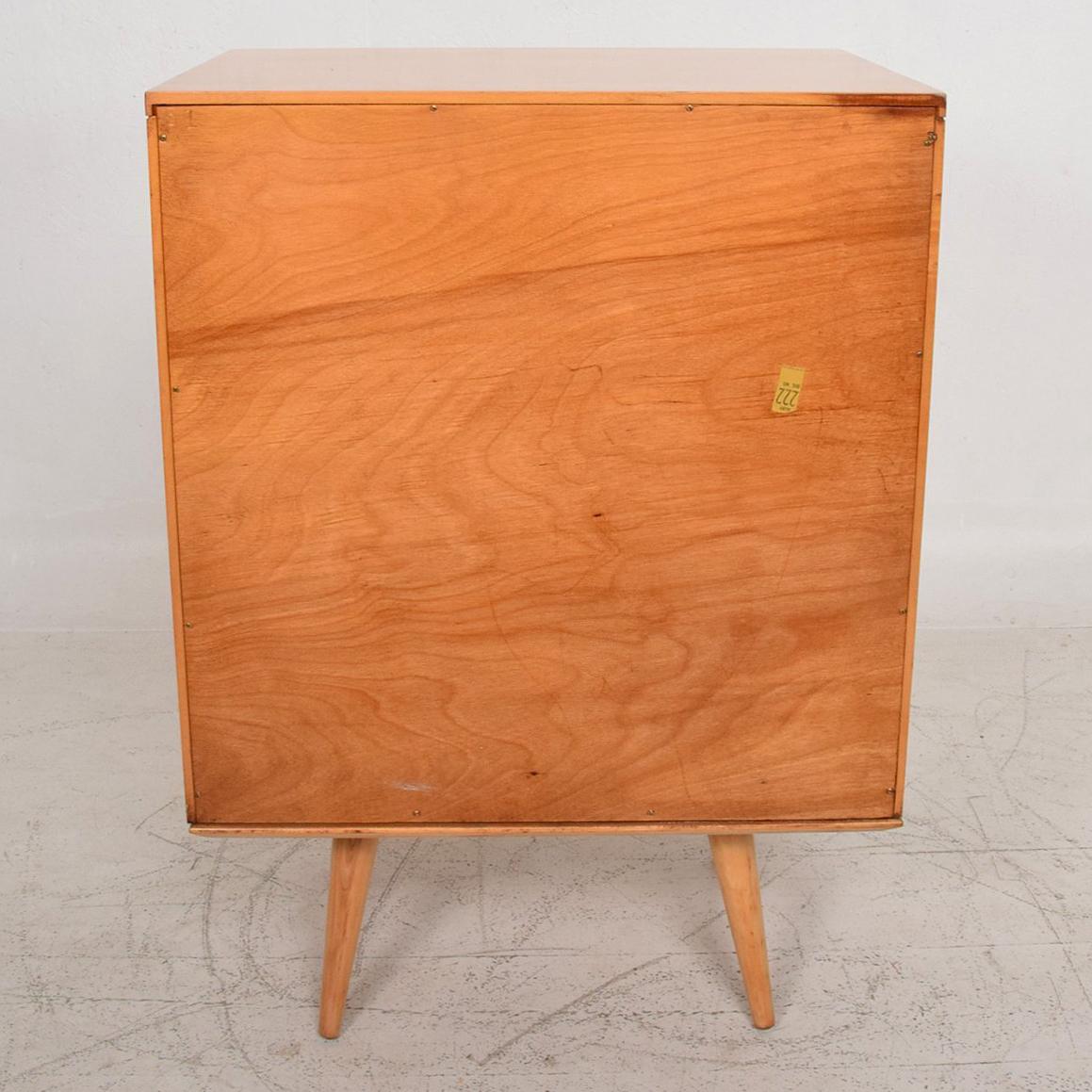 Mid-Century Modern Paul McCobb Pair Dresser in Solid Maple with Aluminum Pulls Mid-Century Period