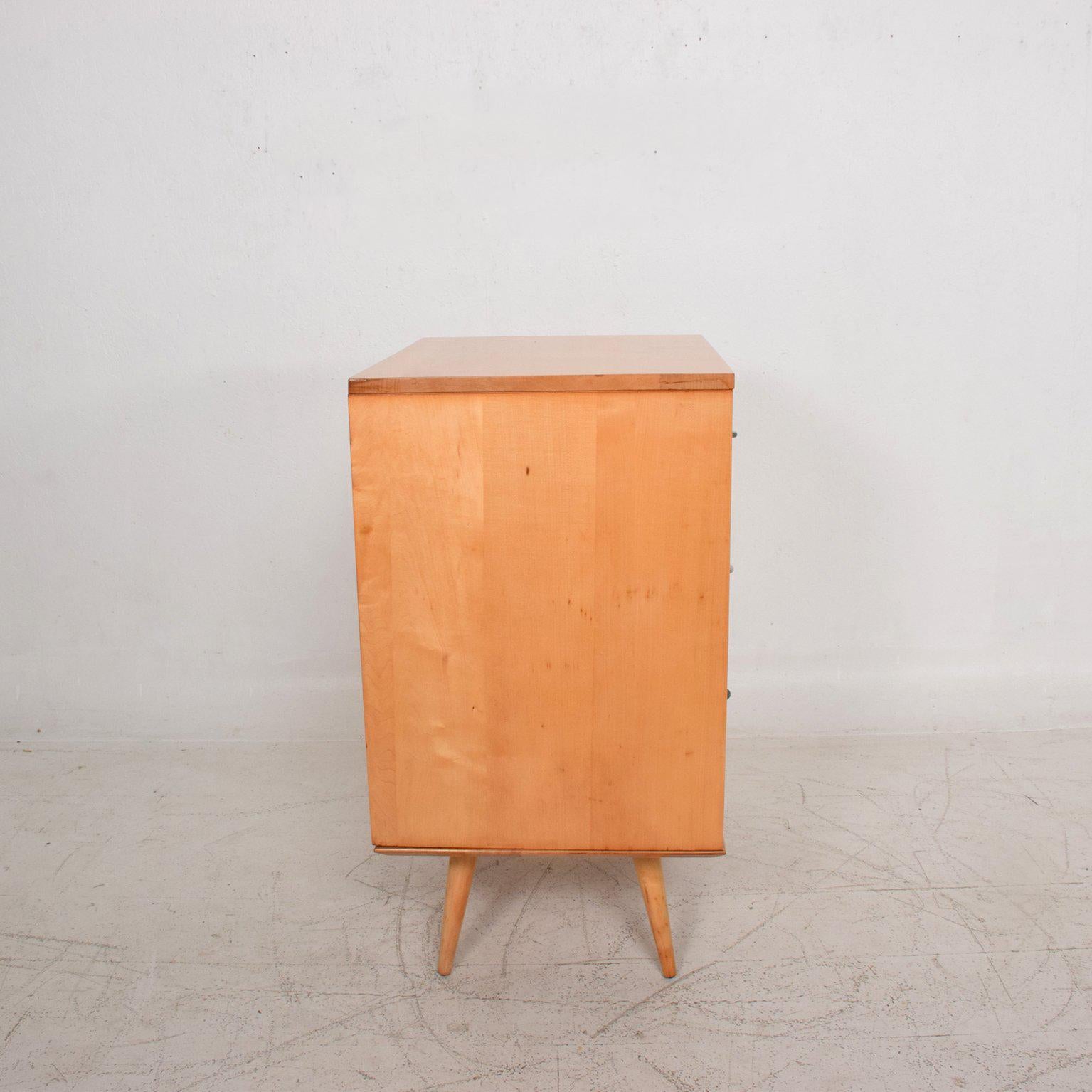 American Paul McCobb Pair Dresser in Solid Maple with Aluminum Pulls Mid-Century Period