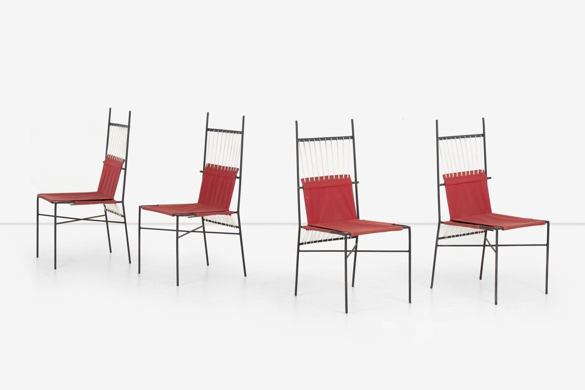 Mid-Century Modern Paul McCobb Pavilion Collection Dining Chairs for Arbuck Set of Four For Sale