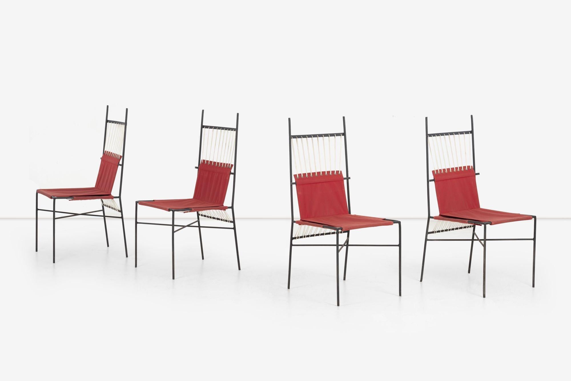 Juego de cuatro sillas de comedor de la colección Pavilion de Paul McCobb para Arbuck Moderno de mediados de siglo en venta