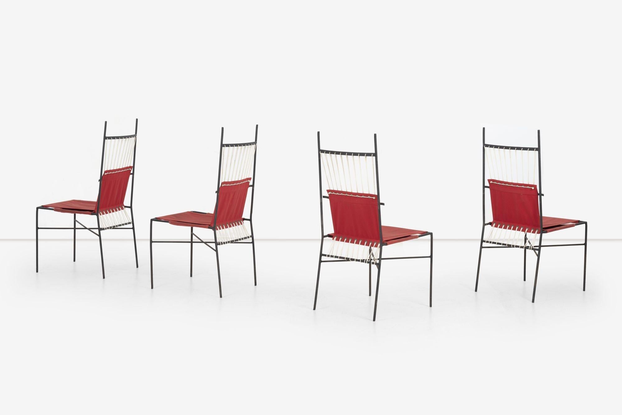 Juego de cuatro sillas de comedor de la colección Pavilion de Paul McCobb para Arbuck en Bueno estado para la venta en Chicago, IL