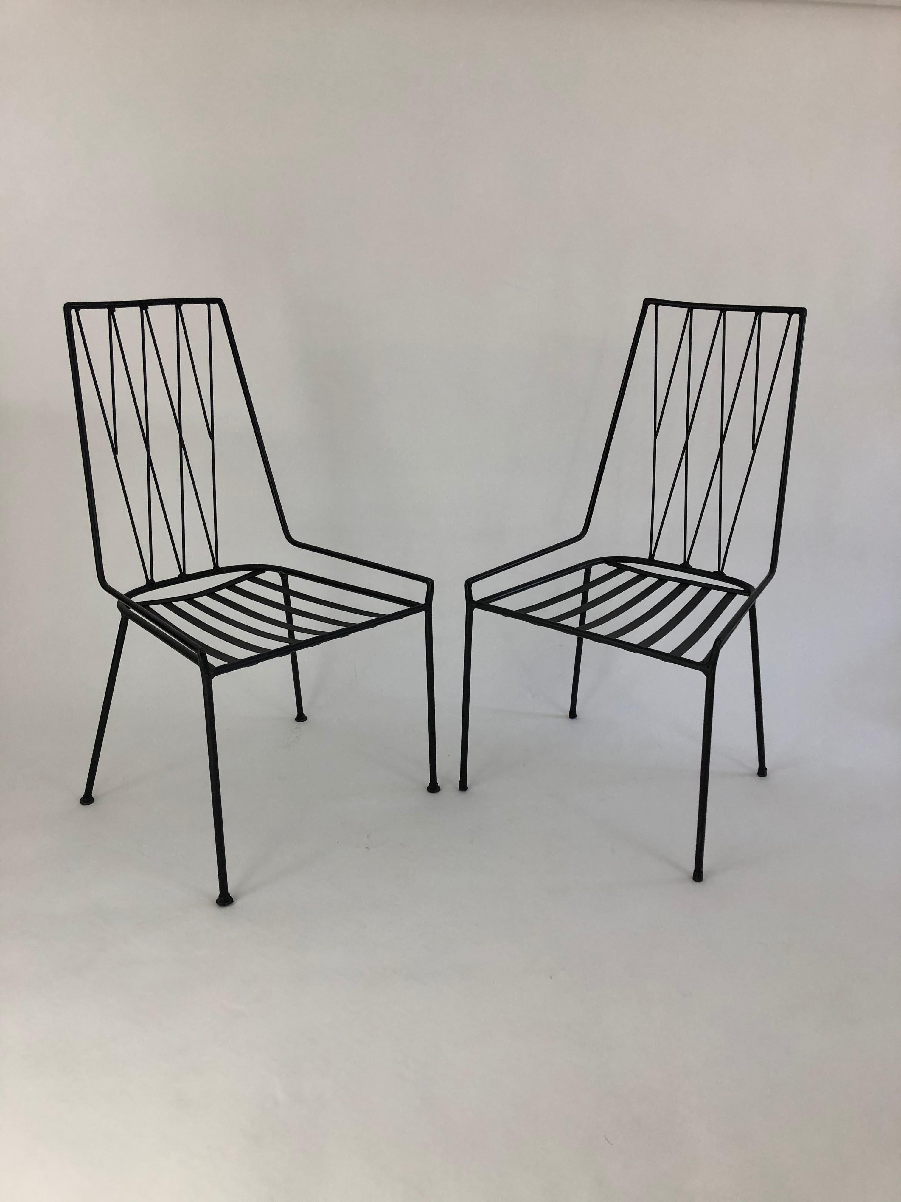 Paul McCobb Pavilion Collection Set of Four Patio Chairs with Table, circa 1950s 1
