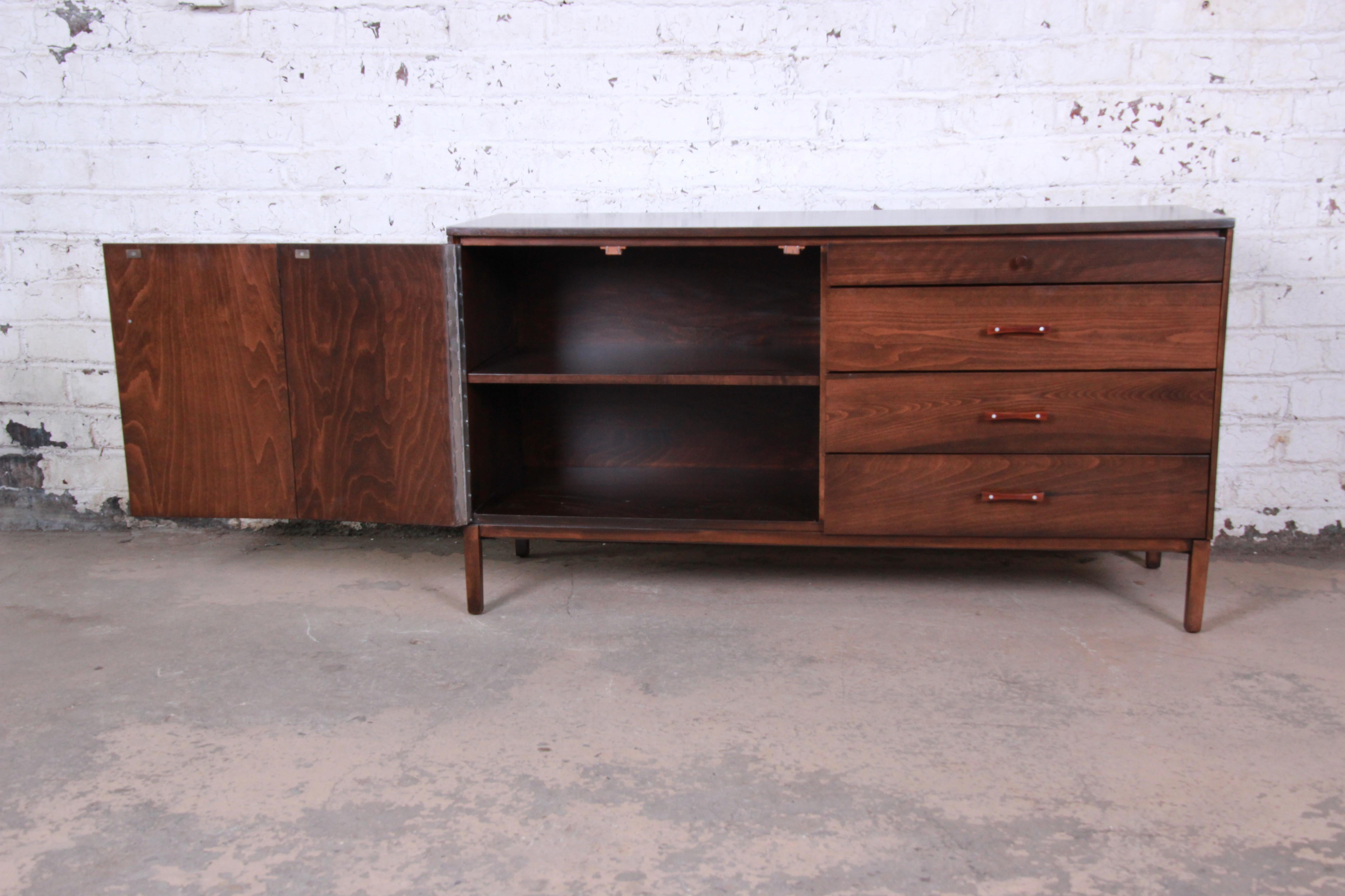 Mid-20th Century Paul McCobb Perimeter Group Credenza, Newly Refinished