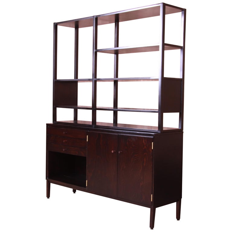 Paul Mccobb Perimeter Group Ebonized Double Sided Room Divider Newly Refinished For Sale At 1stdibs