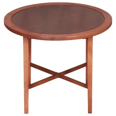 Vintage Paul McCobb Perimeter Group Leather Top Occasional Side Table, 1950s