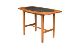 Paul McCobb Perimeter Group Walnut Leather Side Table
