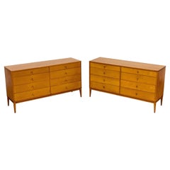 Paul McCobb Planner Group #1507 - Mid-Century Modern 8 Drawer Dresser, a Pair