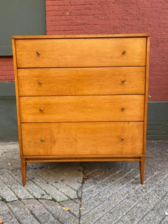 Paul McCobb Planner Group 4 Drawer Tall Boy for Winchendon Furniture
