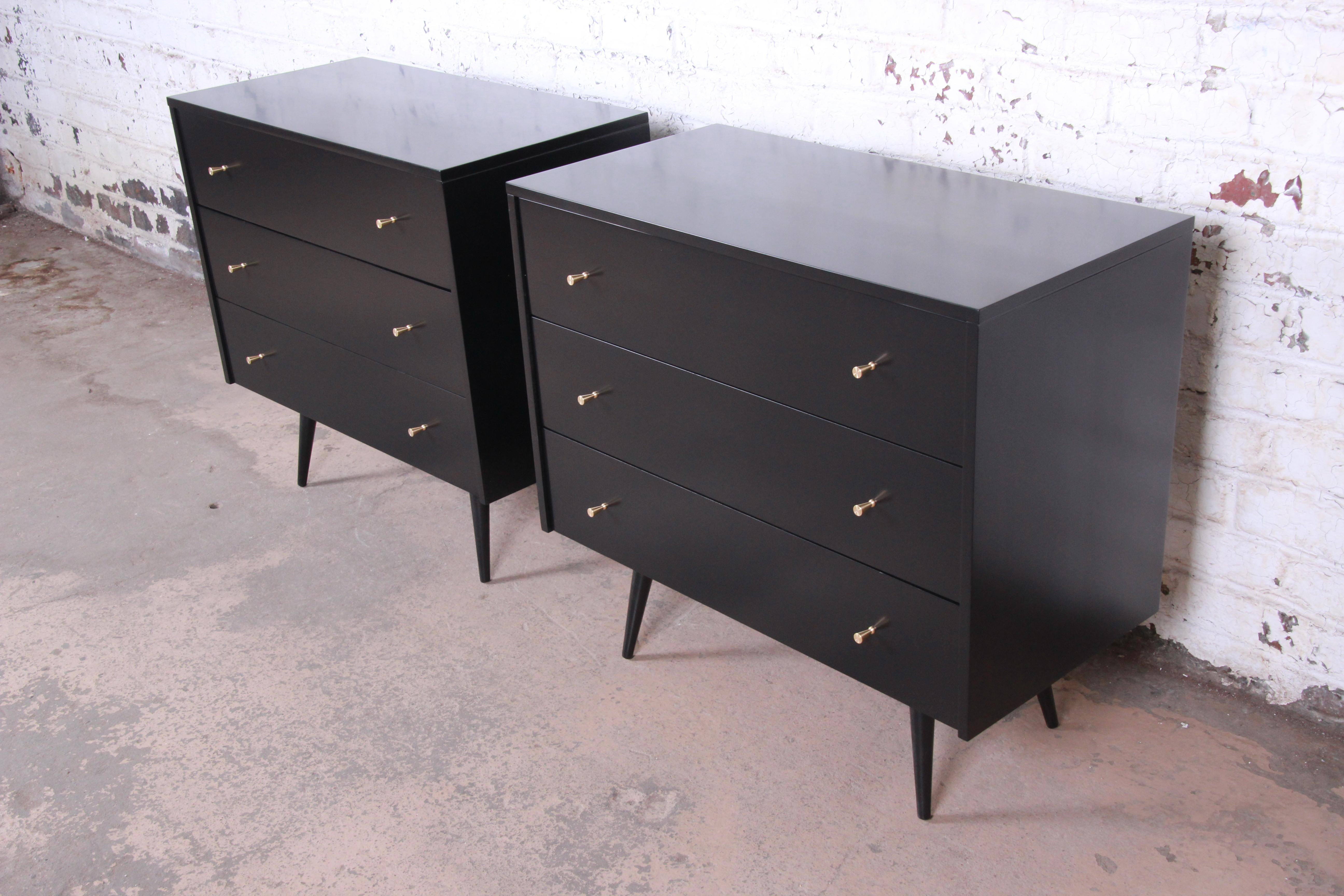 American Paul McCobb Planner Group Bachelor Chests or Large Nightstands, Newly Restored