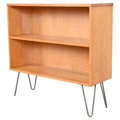 Paul McCobb Planner Group Birch Bookcase on Hairpin Legs, 1950s