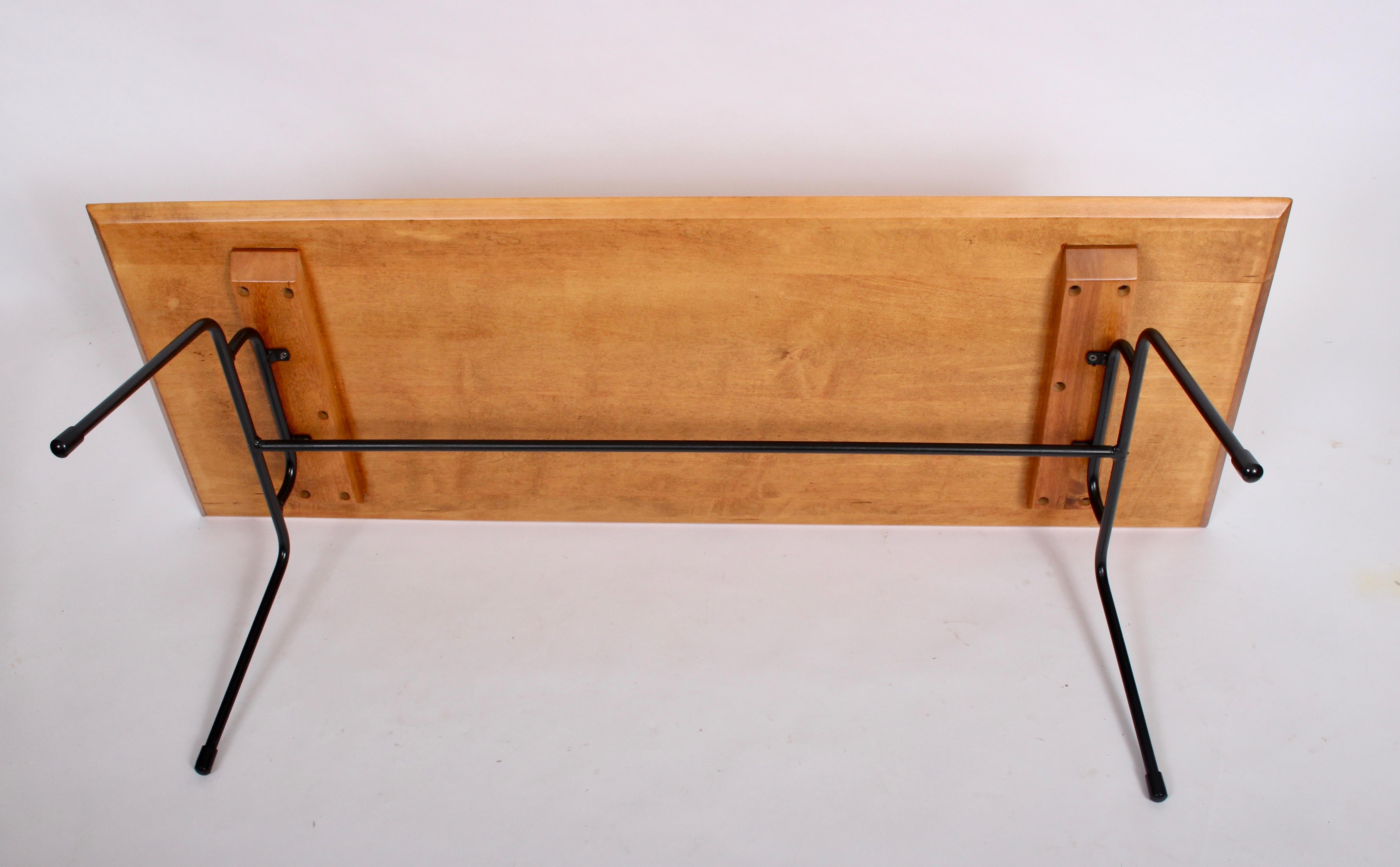 Mid-Century Modern Paul McCobb Planner Group Birch and Iron Coffee Table
