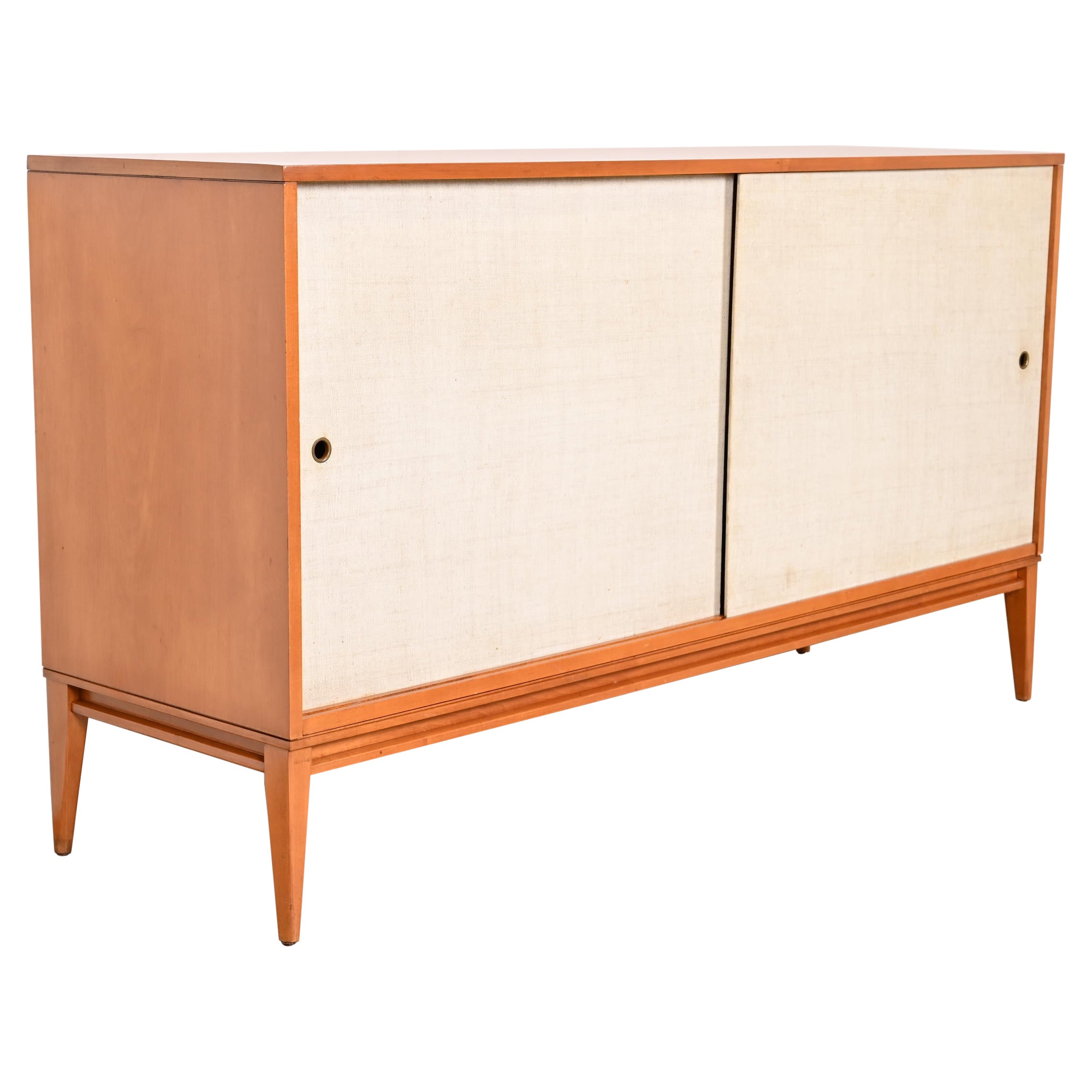 Paul McCobb Planner Group Birch Sliding Door Sideboard Credenza, 1950s