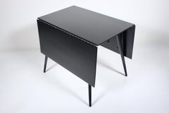 Paul McCobb Planner Group table de salle à manger noire à feuilles tombantes