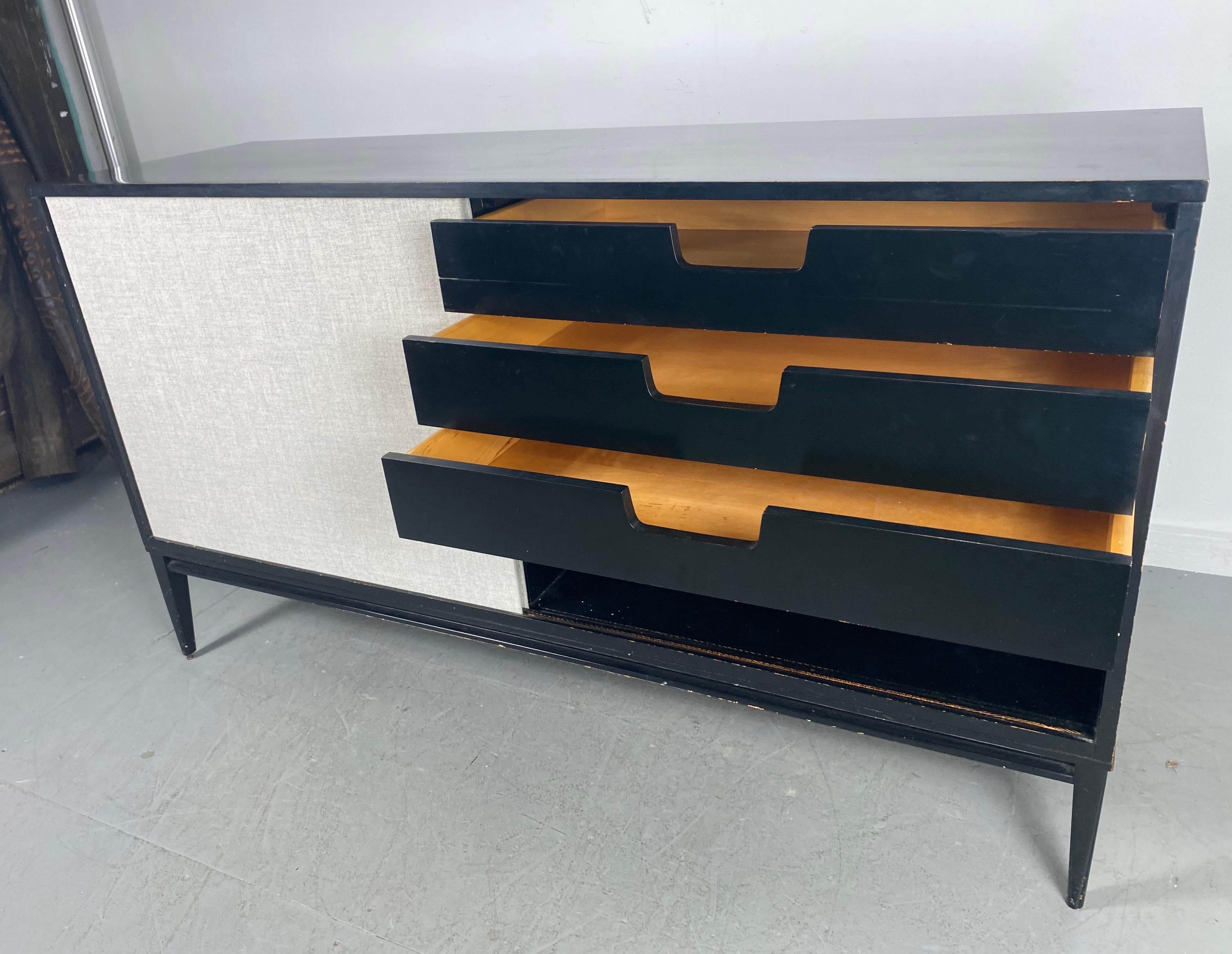 Lacquered Paul McCobb / Planner Group Black Lacquer Credenza, Server