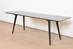 Paul McCobb Planner Group Black Lacquered Coffee Table or Bench, Refinished