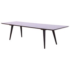 Schwarz lackierter Couchtisch oder Bank von Paul McCobb Planner Group, neu lackiert
