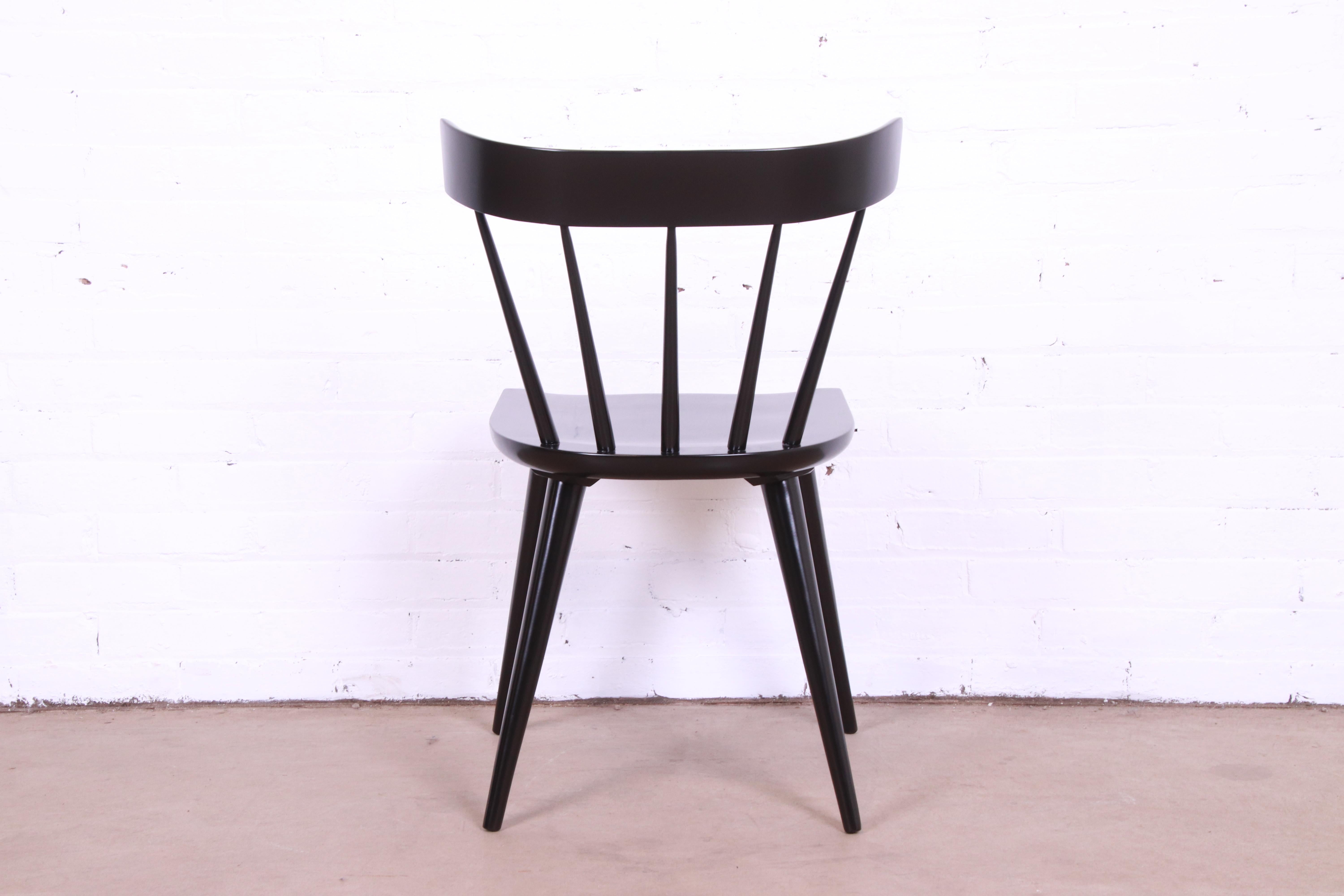 Paul McCobb Planner Group Black Lacquered Dining Chair 3