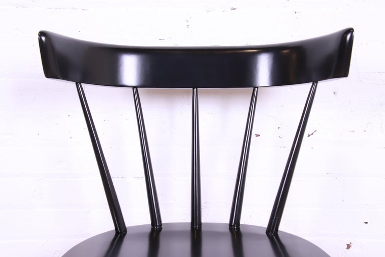 Paul McCobb Planner Group Black Lacquered Dining Chairs, 15 Available For Sale 1