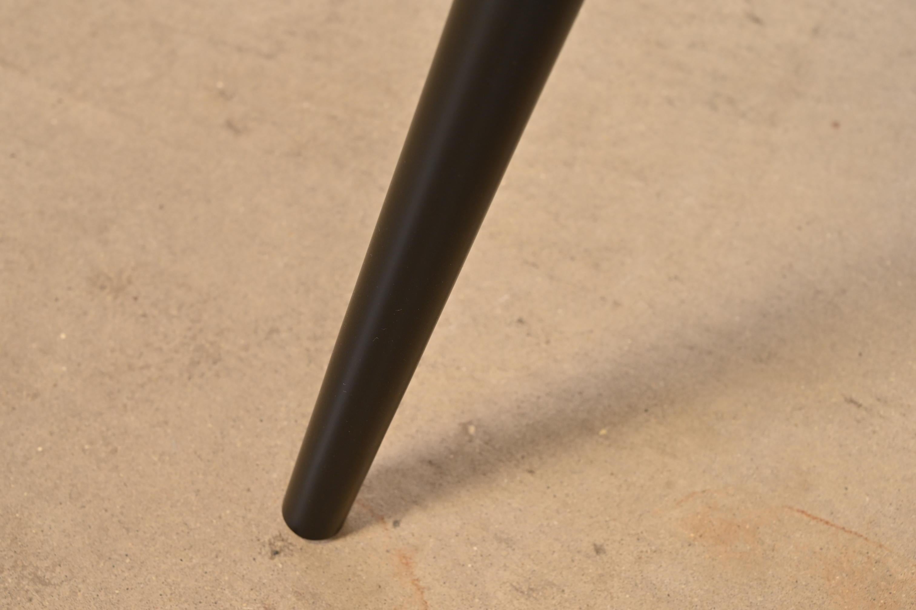 Paul McCobb Planner Group Black Lacquered Dining or Game Table, Newly Refinished For Sale 1