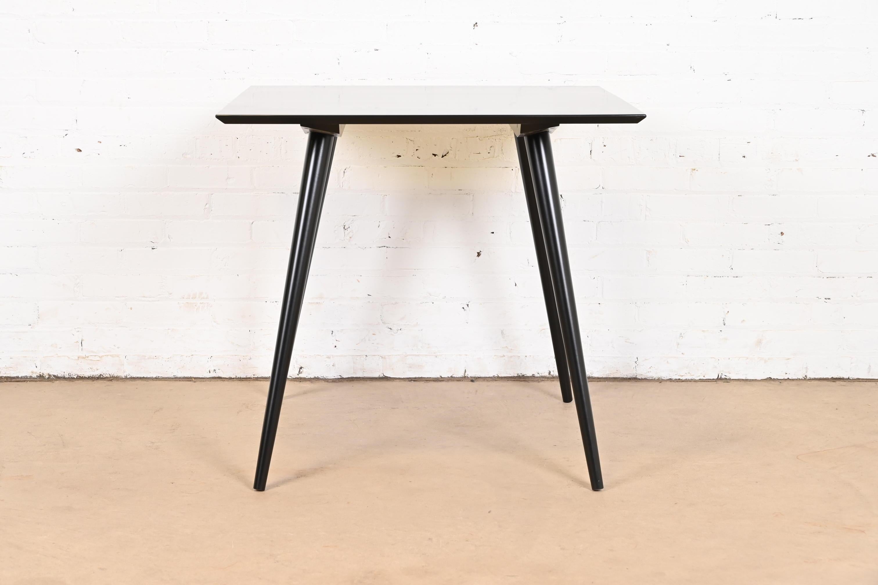 Paul McCobb Planner Group Black Lacquered Dining or Game Table, Newly Refinished For Sale 2