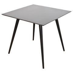 Paul McCobb Planner Group Black Lacquered Dining or Game Table, Newly Refinished