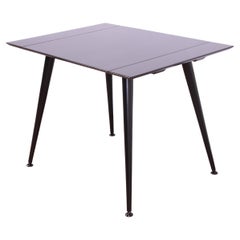 Used Paul McCobb Planner Group Black Lacquered Extension Dinette Table, Refinished