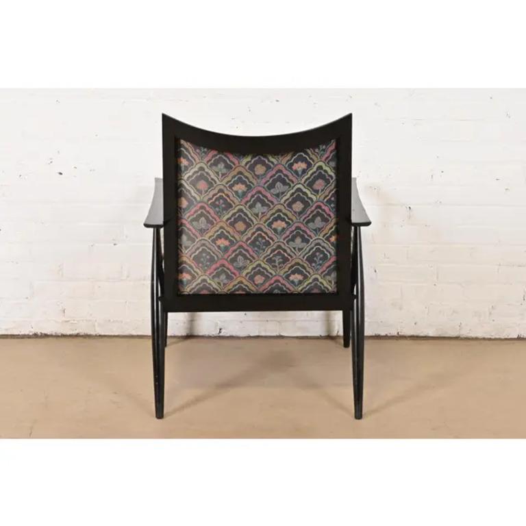 Paul McCobb Planner Group Black Lacquered Lounge Chair, 1950s For Sale 4