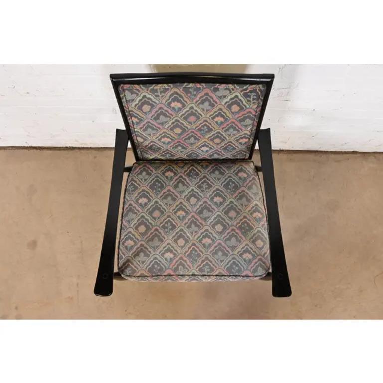 Paul McCobb Planner Group Black Lacquered Lounge Chair, 1950s For Sale 1