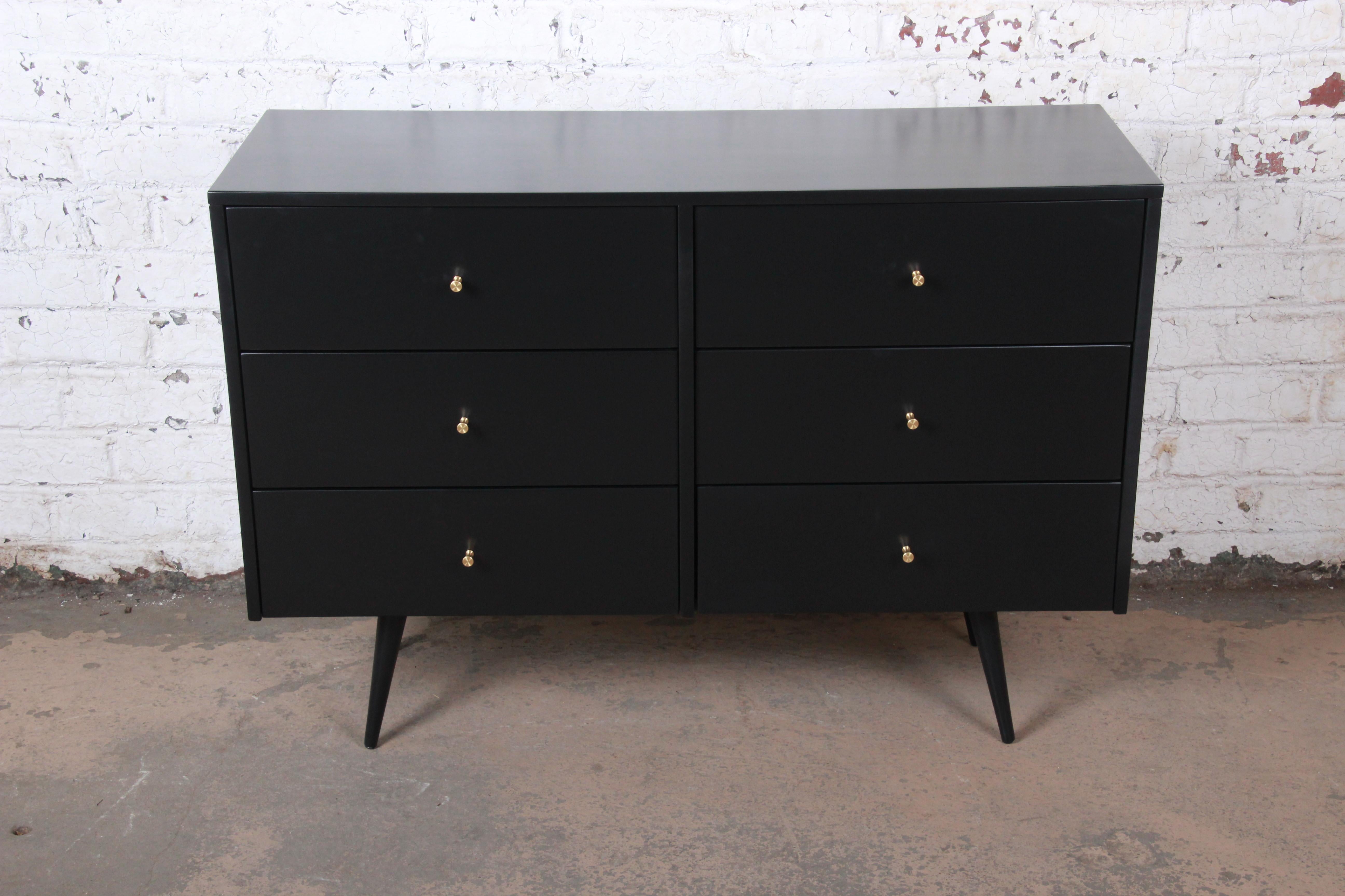 An exceptional Mid-Century Modern six-drawer dresser or credenza

Designed by Paul McCobb for Winchendon Furniture 