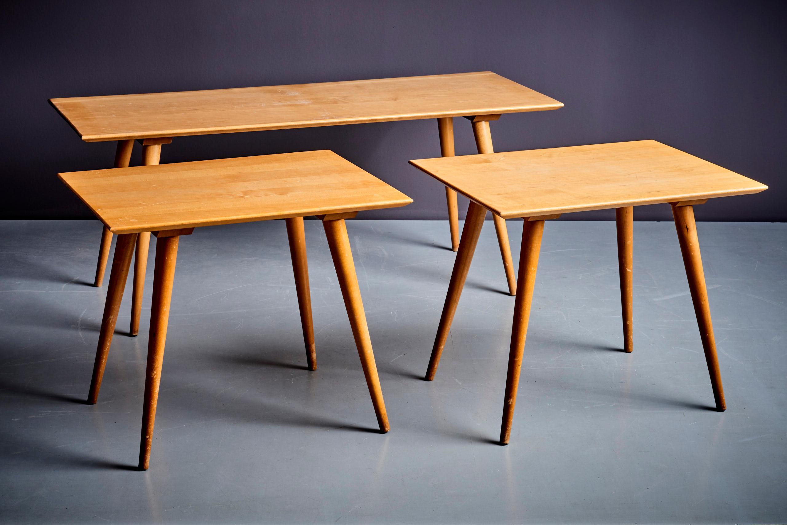 Table basse de groupe Paul McCobb Planner pour Winchendon, États-Unis, années 1950 État moyen - En vente à Berlin, DE